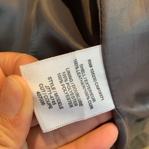 JOIE Cropped leather jacket - Picture 5 of 5